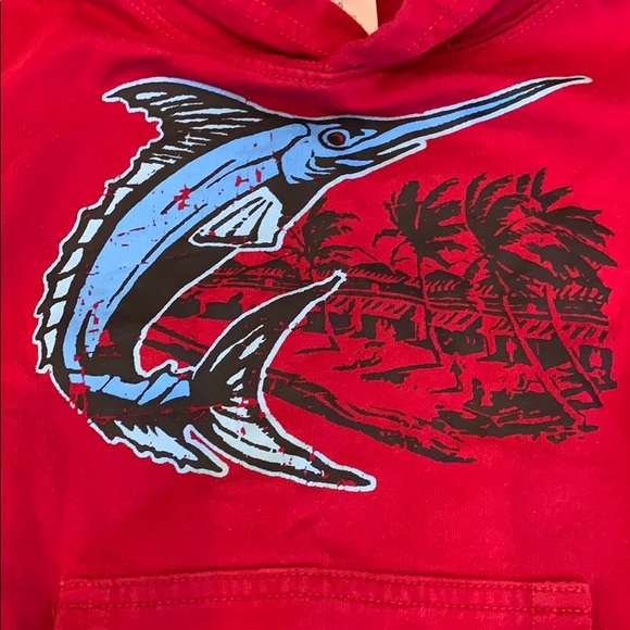 π 2 for $10 π Gymboree red French terry hoodie - Picture 2 of 4